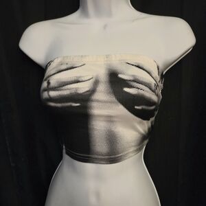 Stylish Black and White Women's Tube Top